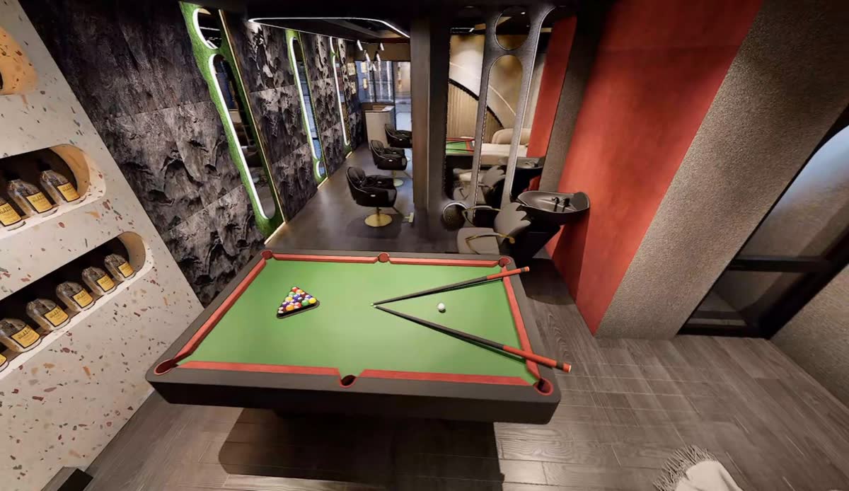 Eden 54 Barbing Salon Interior